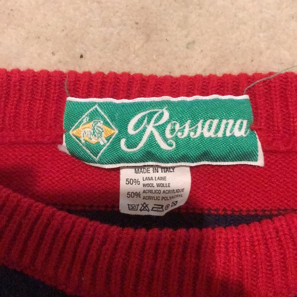 Red and Blue Striped Sweater - Picture 2 of 2